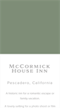 Mobile Screenshot of mccormickhousepescadero.com